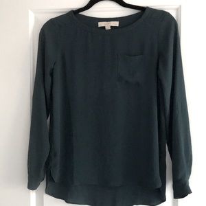 Loft Teal Blouse